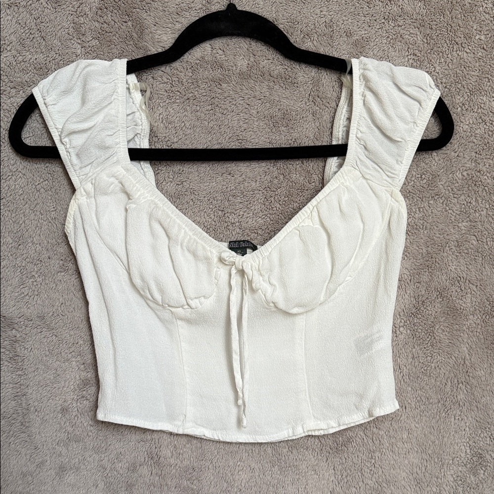 Wild Fable White Crop Top
